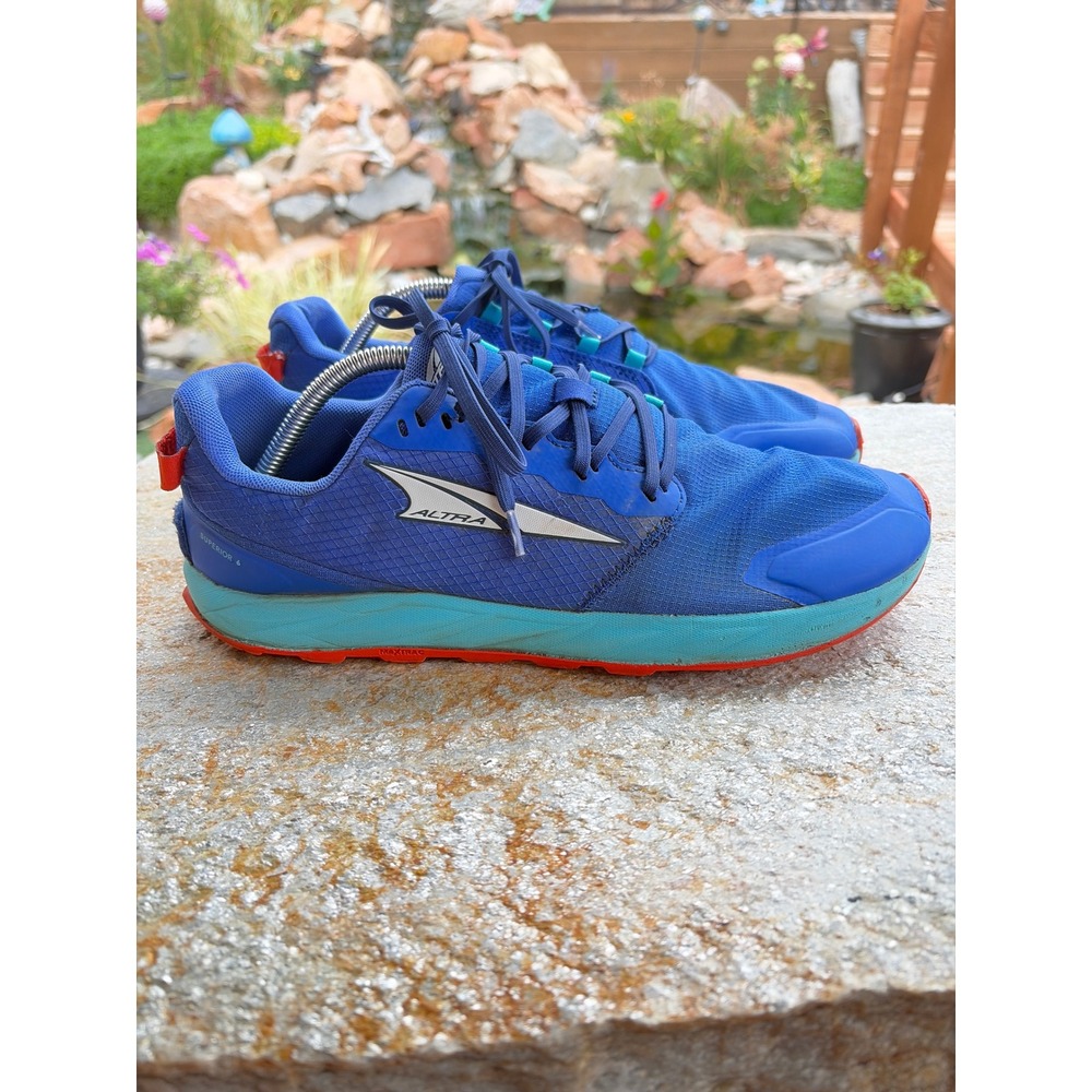 Altra Superior 6 Mens Trail Running Shoes Blue Teal AL0A82CB440 Size 10.5